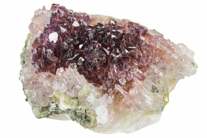 Amethyst Crystal Cluster with Hematite Inclusions - India #168767